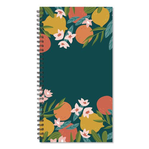 Citrus Softcover Weekly/monthly Spiral Planner, Floral, 6.5 X 3.5, Multicolor Cover, 12-month (jan To Dec}: 2026