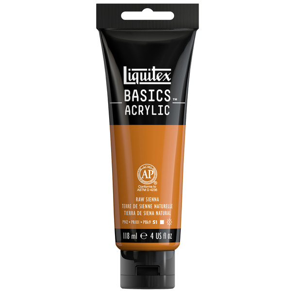 BASICS Acrylic Paint, 118 mL Tube, Raw Sienna