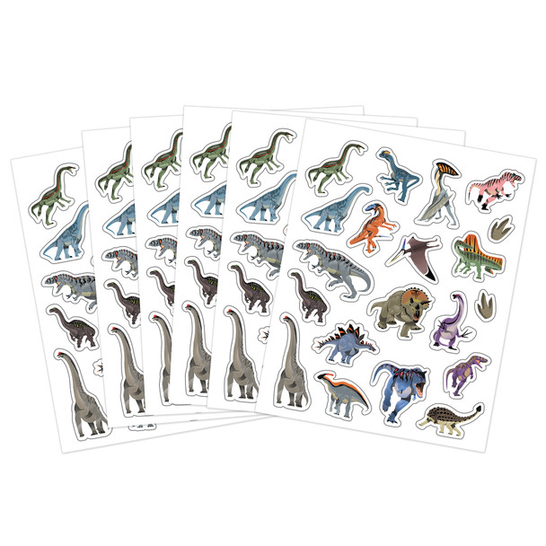 Dinosaurs Stickers, 120 Per Pack, 12 Packs Dinosaurs Stickers, 120 Per Pack, 12 Packs