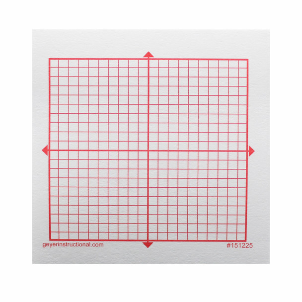 Graphing 3M Post-it® Notes, XY Axis, 20 x 20 Square Grid, 4 Pads Per Pack, 2 Packs
