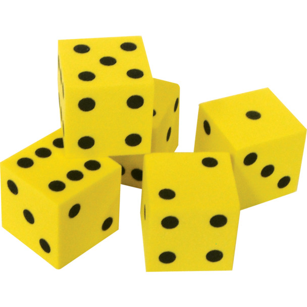 Foam Traditional Dice, 0.75", 20 Per Pack, 3 packs Foam Traditional Dice, 0.75", 20 Per Pack, 3 packs