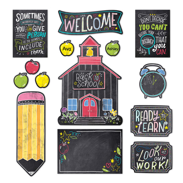 Chalk It Up! School Time Fun Bulletin Board Set Chalk It Up! School Time Fun Bulletin Board Set