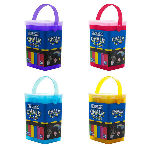 Color Chalk, 20 Per Bucket, 24 Buckets Color Chalk, 20 Per Bucket, 24 Buckets