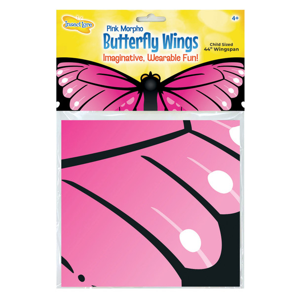 Dress-Up Morpho Butterfly Wings, Pink, Pack of 3 Dress-Up Morpho Butterfly Wings, Pink, Pack of 3