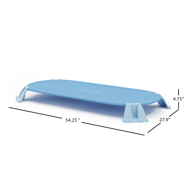 Podz® Cot, Standard, 54.25"L x 27.9"W x 4.75"H, Single