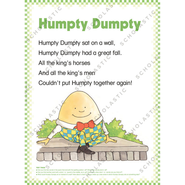 Nursery Rhyme Flip Chart, Grades PK-1 Nursery Rhyme Flip Chart, Grades PK-1