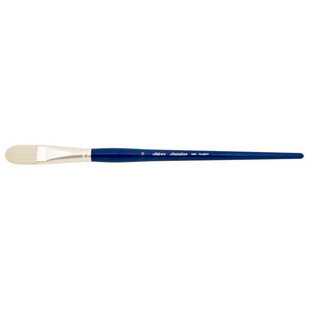 Bristlon Brush, Filbert, Long Handle, Size 12