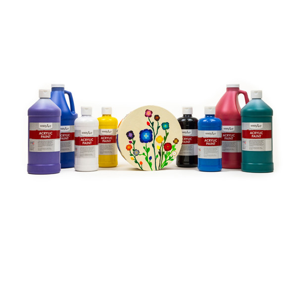 Acrylic Paint Half Gallon, Brite Red Acrylic Paint Half Gallon, Brite Red