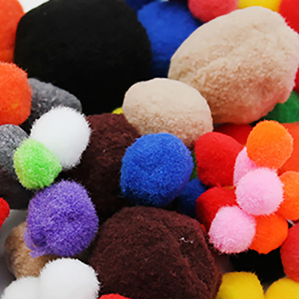 Pom Poms Assorted Sizes & Colors, 1 Pound Pom Poms Assorted Sizes & Colors, 1 Pound