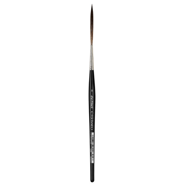 CASANEO Super Long Rigger (55mm), Extra Soft Synthetic, Watercolor & Acrylic, Liner, Series 1298, Size 8