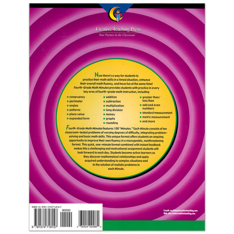 Fourth-Grade Math Minutes Book