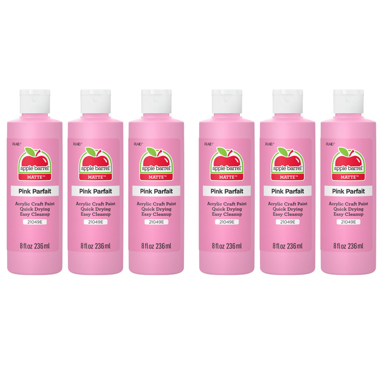 Acrylic Paint Matte, 8oz., Pink Parfait, Pack of 6