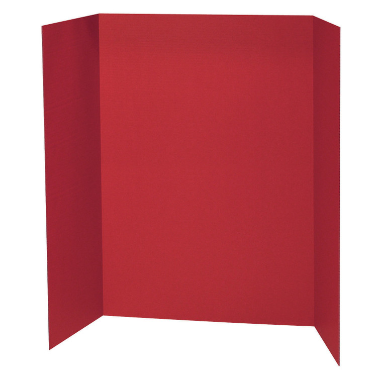 Presentation Board, Red, Single Wall, 48" x 36", Pack of 6