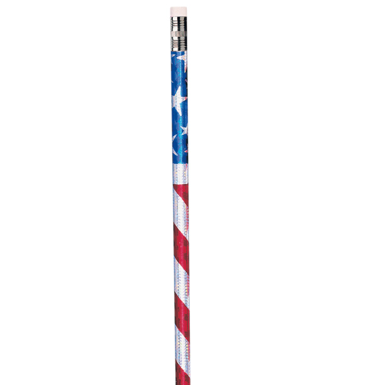 Stars & Stripes Glitz Pencil, Pack of 144