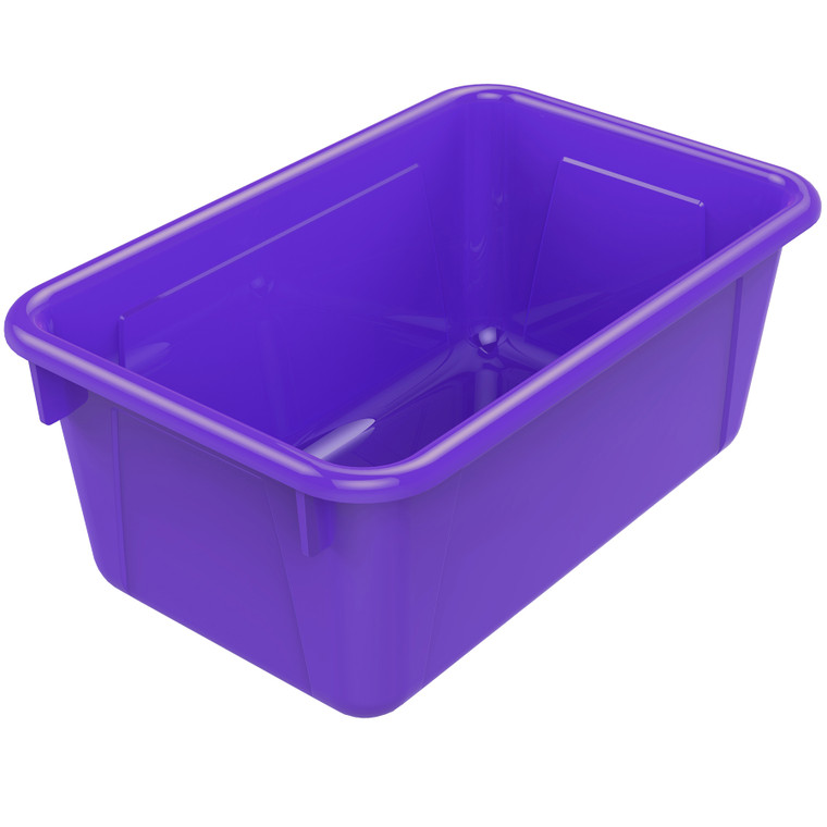 Small Cubby Bin, Purple, Pack of 5