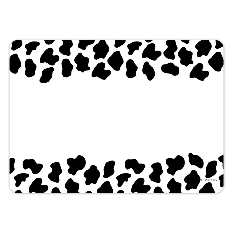 Farm Friends Cow Print Labels, 36 Per Pack, 3 Packs