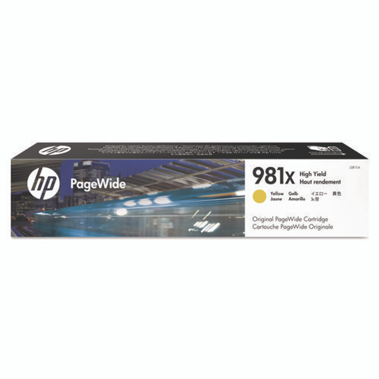 HP 981X, (L0R11A) High-Yield Yellow Original PageWide Cartridge