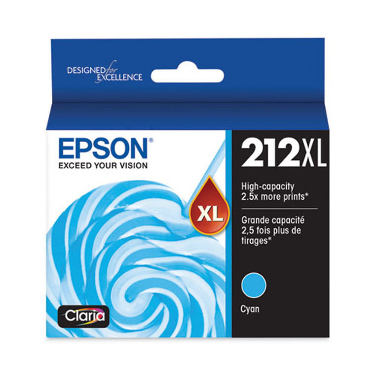 T212XL220S (212XL) Claria High-Yield Ink, 350 Page-Yield, Cyan