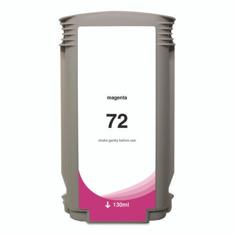 Remanufactured Magenta High-Yield Ink, Replacement for 72 (C9372A), 130 mL