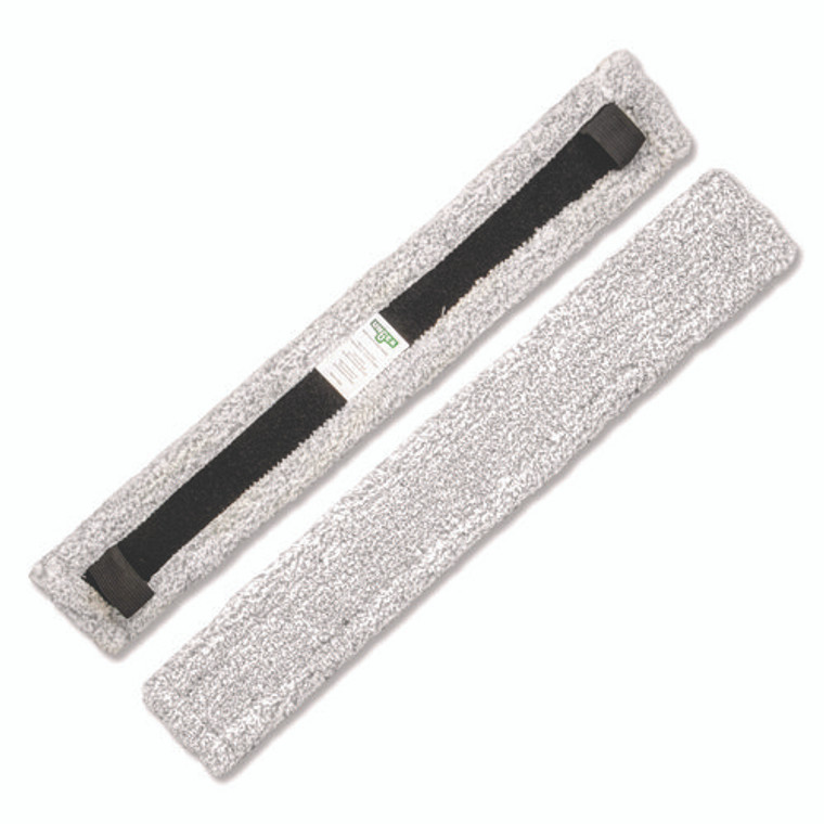 VisaVersa Pro Microfiber Replacement Pad, 14", Light Gray, 10/Carton