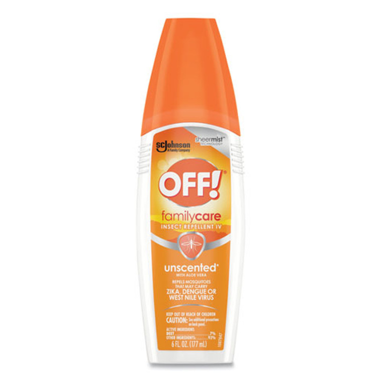 FamilyCare Unscented Spray Insect Repellent, 6 oz Spray Bottle, 12/Carton