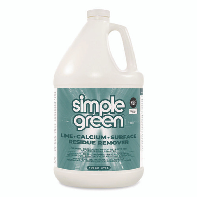 Lime Calcium Surface Residue Remover, 1 gal Bottle, 6/Carton