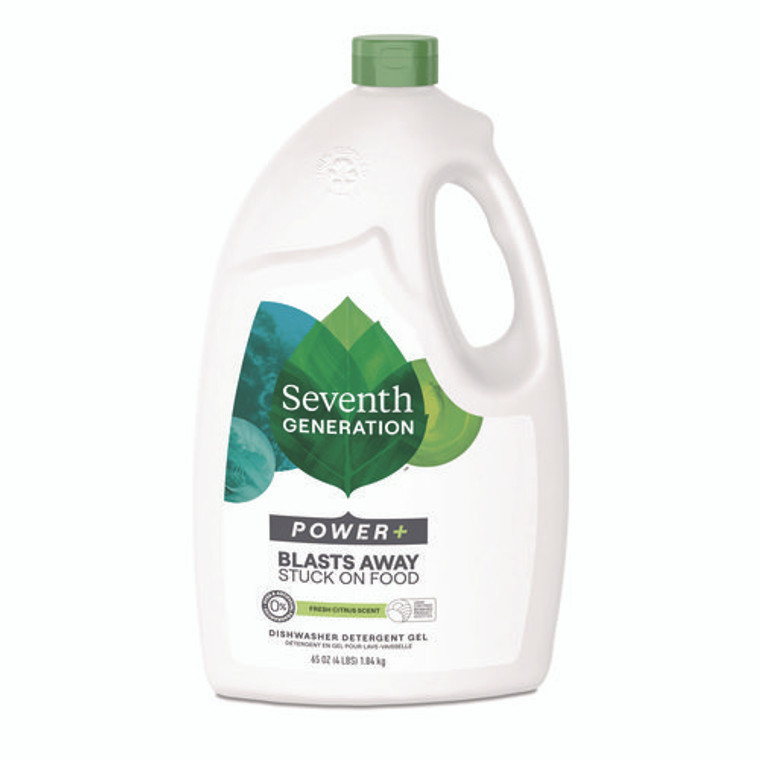 Natural Automatic Dishwasher Gel, Ultra Power Plus, Fresh Citrus, 65 oz Bottle