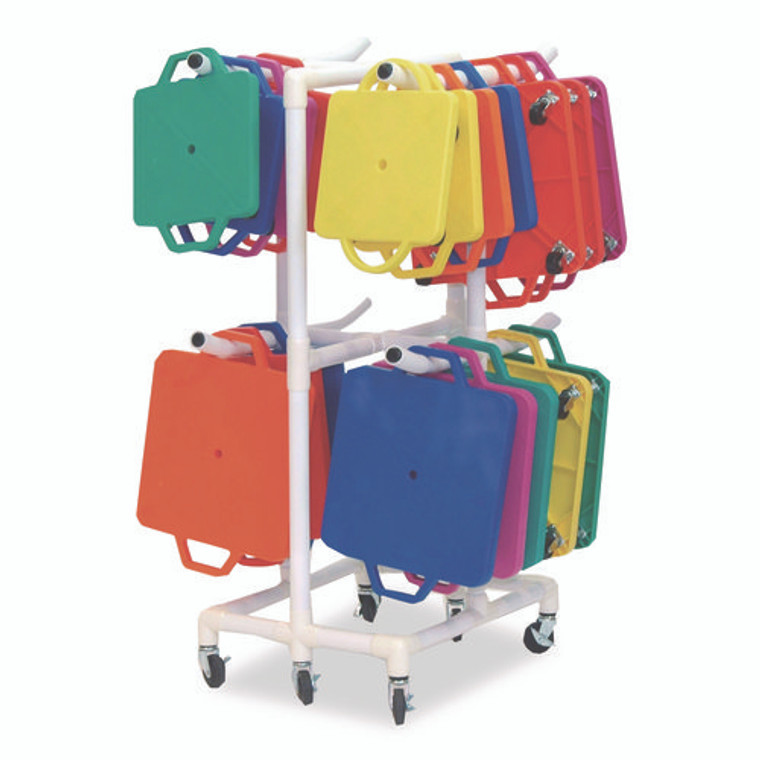 ABS Scooter Storage Cart, Plastic, 176 lb Capacity, 21 x 27 x 54, White