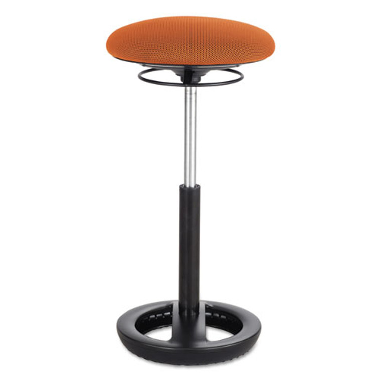 Twixt Extended-Height Ergonomic Chair, Supports Up to 250 lb, 22" to 32" Seat Height, Orange Seat, Black Base