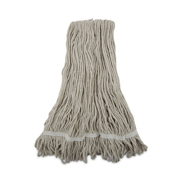 Pro Loop Web/Tailband Wet Mop Head, Cotton, 12/Carton