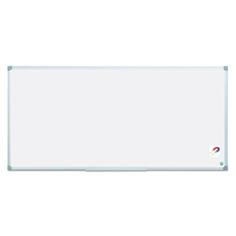 Earth Gold Ultra Magnetic Dry Erase Boards, 96" x 48", White Surface, Satin Aluminum Frame