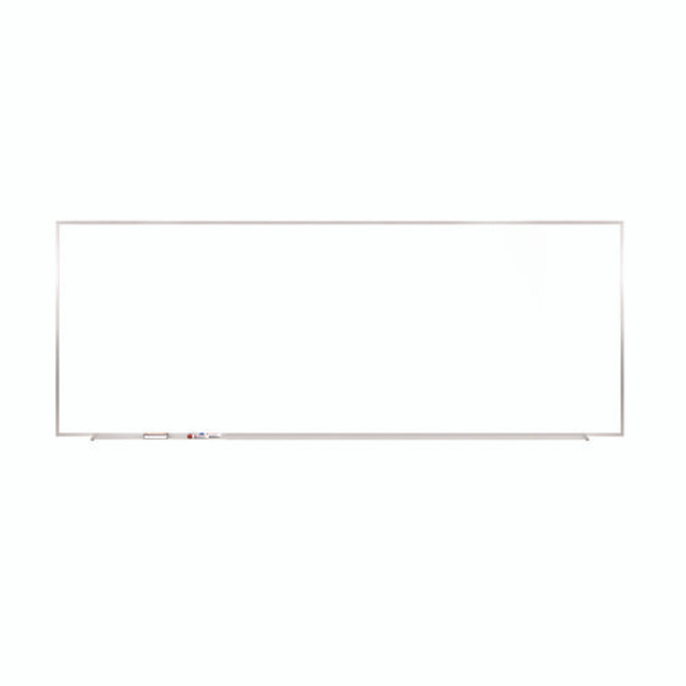 M1 Porcelain Magnetic Whiteboard, 87.91" x 48.5", White Surface, Satin Aluminum Frame