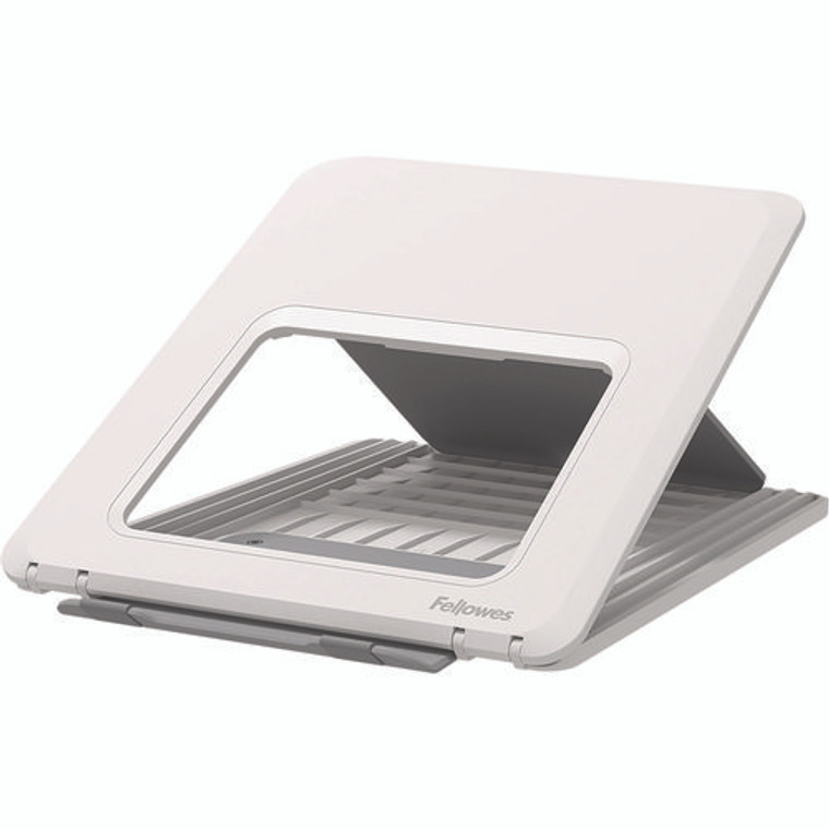 Breyta Laptop Stand, 9.25" x 10.55" x 0.55" to 8", White, Supports Up to 8.8 lbs