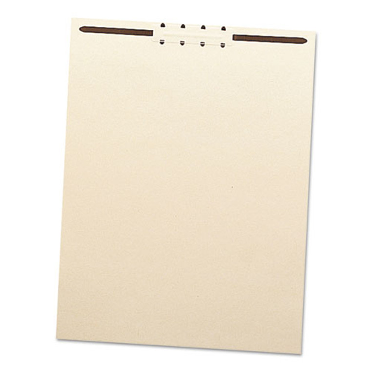 Fastener File Backs, 1 Fastener, 2" Capacity, Letter Size, Manila, 100/Box
