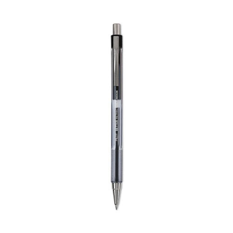 Better Ballpoint Pen, Retractable, Medium 1 mm, Black Ink, Smoke Barrel, Dozen
