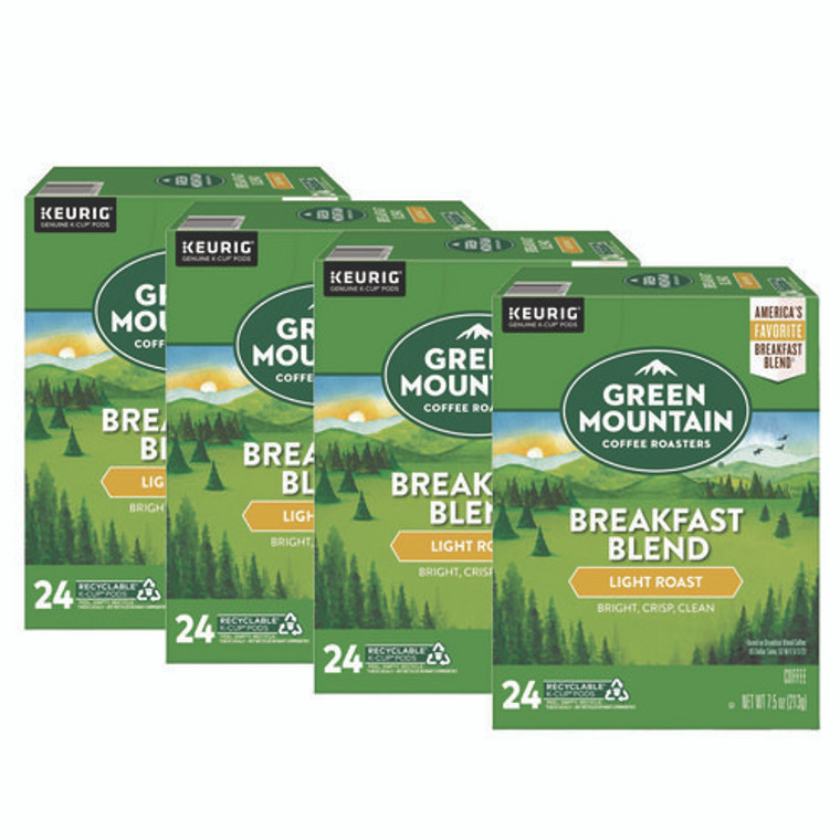Breakfast Blend Coffee K-Cup Pods, 96/Carton