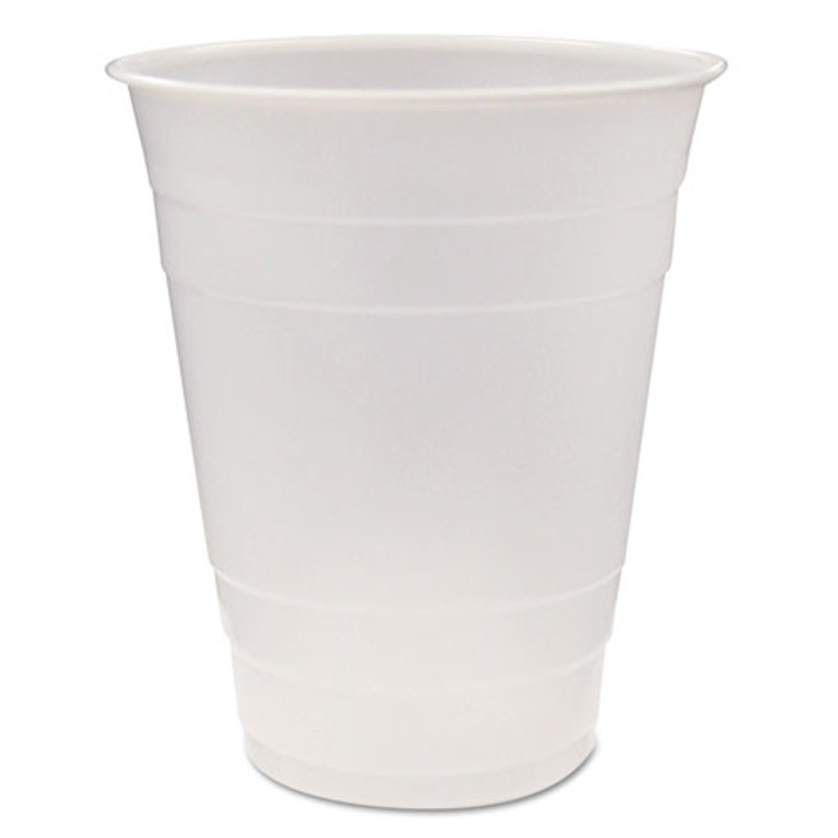 Translucent Drink Cups, 16 oz, Plastic, 80/Pack, 12 Packs/Carton