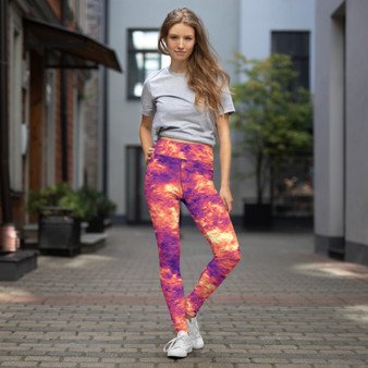 Turbulence Lava Yoga Leggings