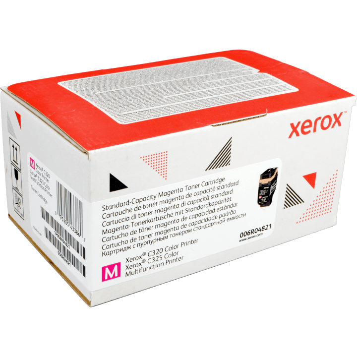 XEROX C320 MAGENTA STANDARD CAPACITY TONER CARTRIDGE, 1800 PAGE YIELD, 006R04821