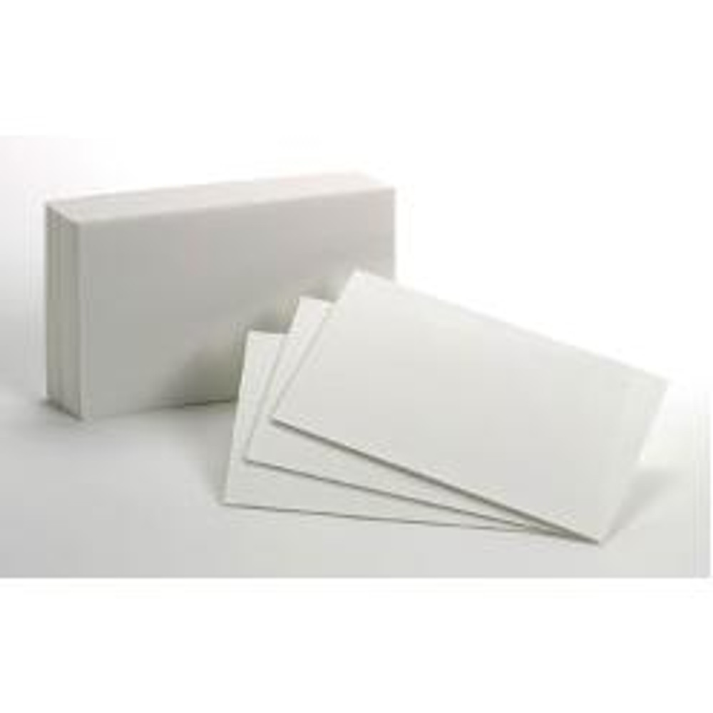 3 X 5 PLAIN INDEX CARDS, 100/PACK.