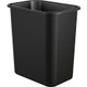 SMALL SIZE PLASTIC TRASH CAN (28 QUART), RECTANGULAR OPENING.