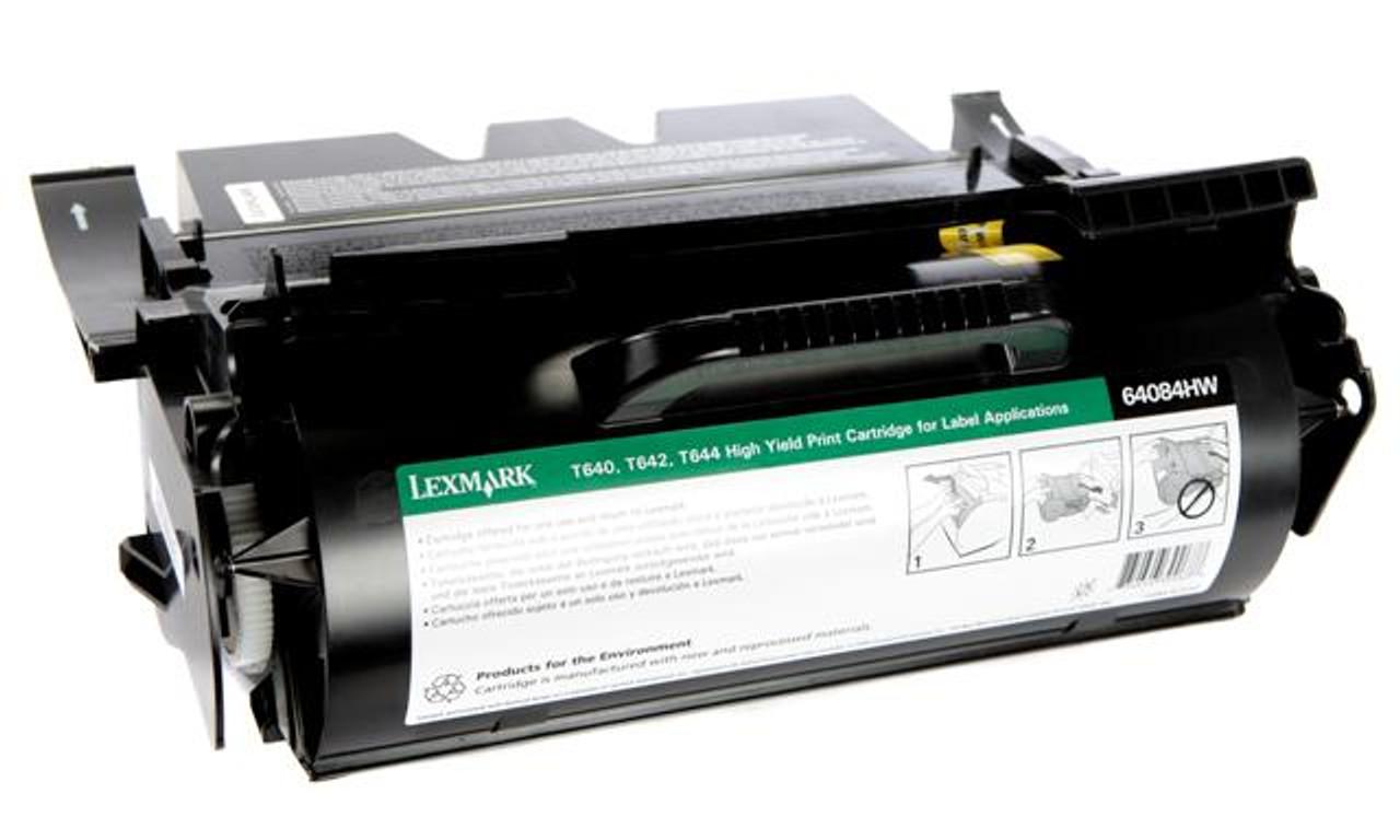 Lexmark T640/642/644 Remanufactured High Yield (21k) Toner Cartridge  (OEM#64084HW)