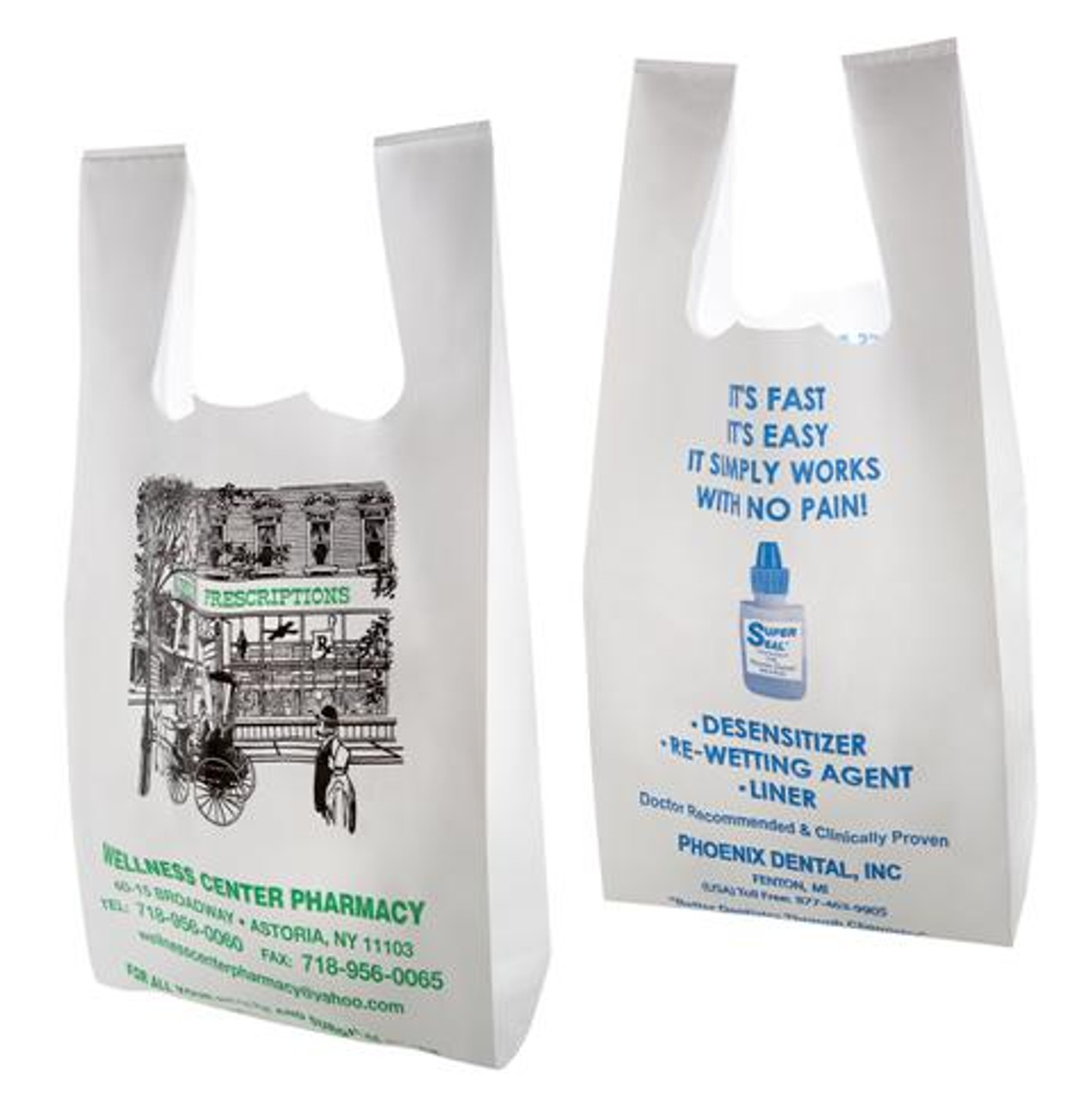 Custom-Prined Plastic Shopping Bags