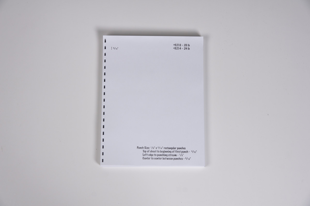Buy 20lb 8.5 x 11 3-Hole Punched Reinforced Edge Paper - 2500