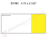 Custom 2.125" x 4.75" Direct Thermal ParataMax Rx Label - Form C1191 w/Kits