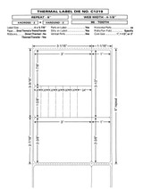 Custom 4.125" x 6" Direct Thermal Prescription Label - Form C1219