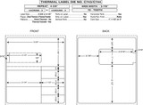 Custom 3.875" x 4.375" Direct Thermal Rx Label - Form C743/744