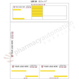Custom 8.5" x 11" Prescription Laser Label - Form LM024