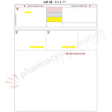 Custom 8.5" x 11" Prescription Laser Label - Form LM028