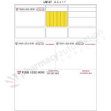 Custom 8.5" x 11" Prescription Laser Label - Form LM067